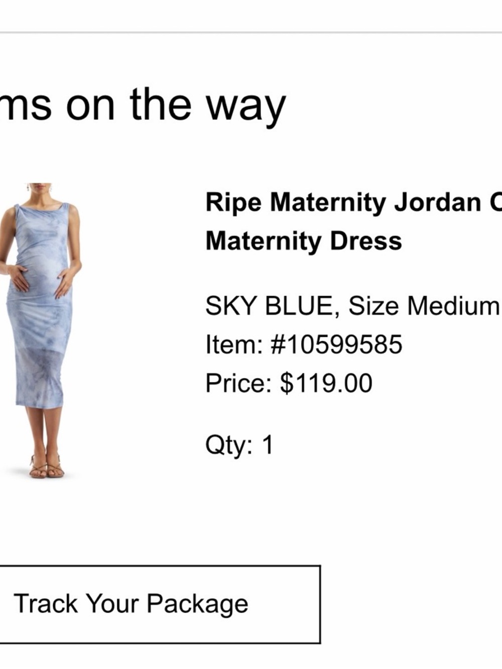 Ripe Maternity Jordan Off the Shoulder Maternity Dress